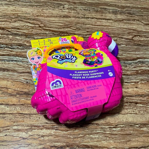 Polly Pocket Pink Flamingo Party Playset